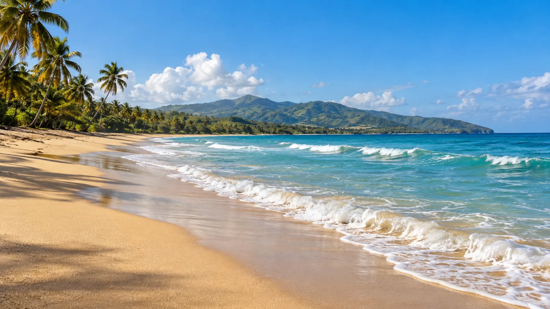AI illustration inspired by Playa Dorada Beach Day