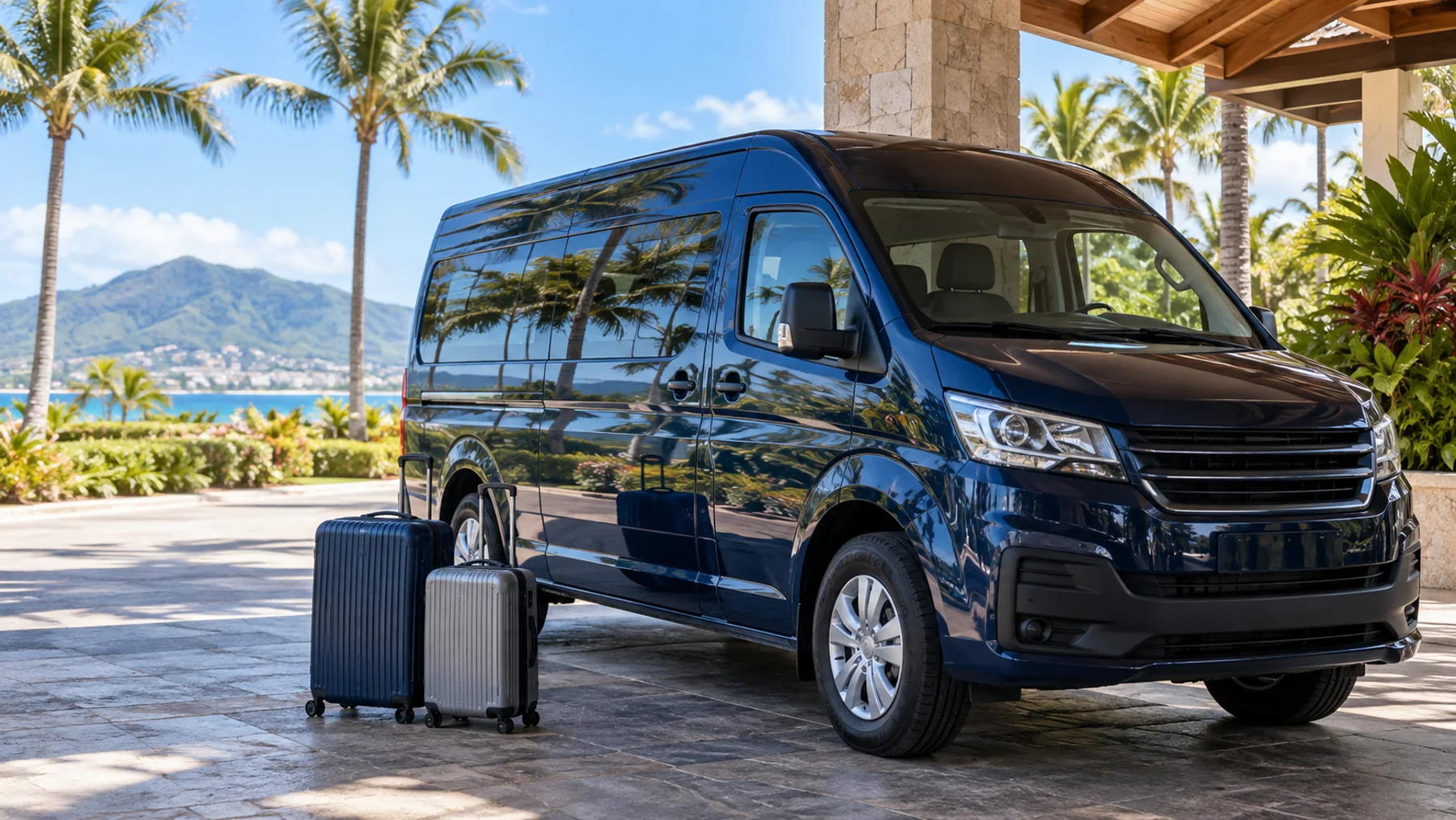 AI illustration inspired by Puerto Plata Airport Transfer