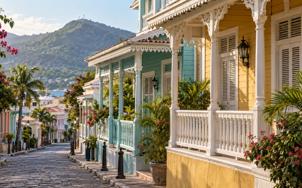 AI illustration inspired by Historic Puerto Plata